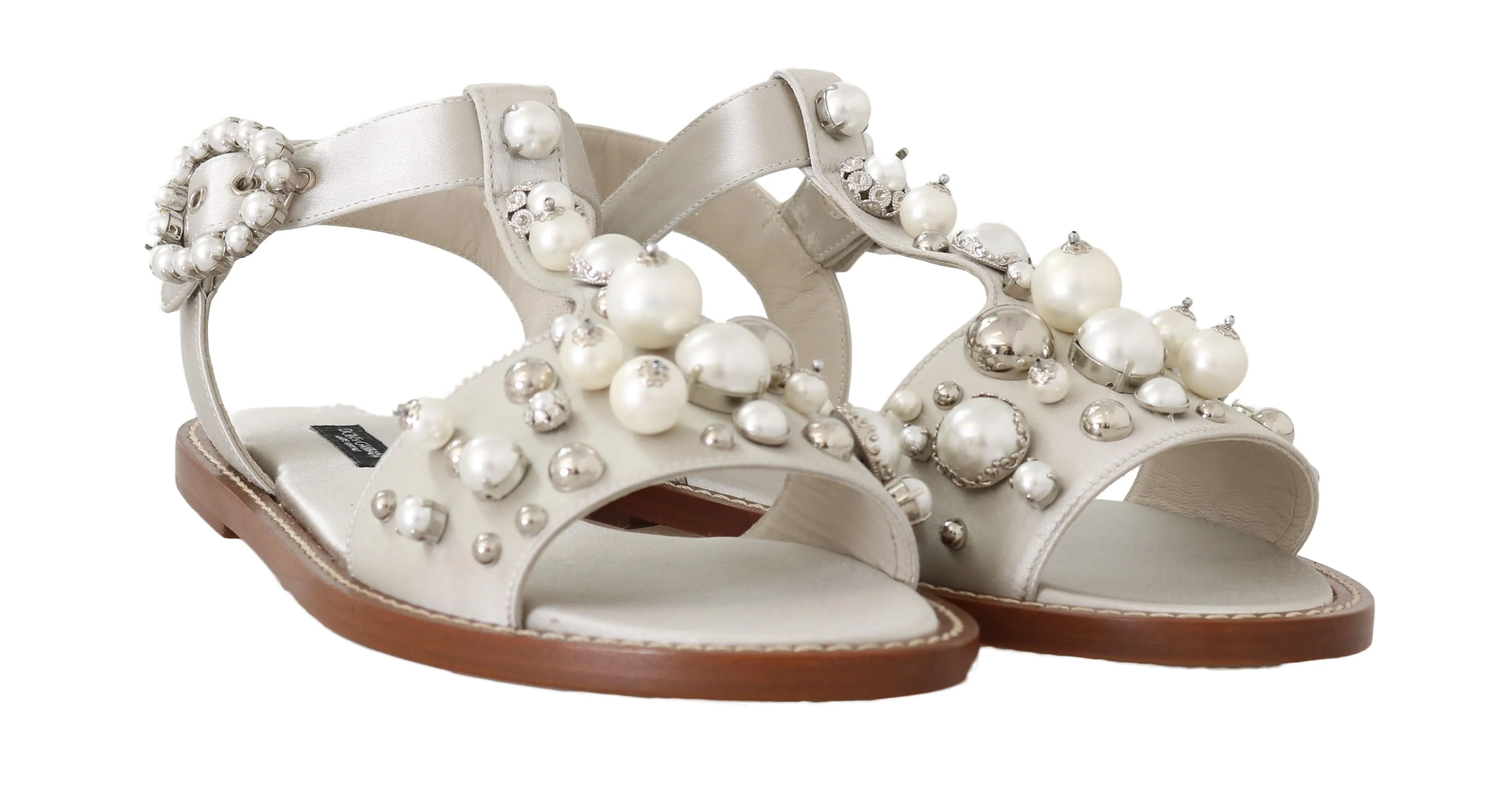 Silk Crystal Flats  sandals