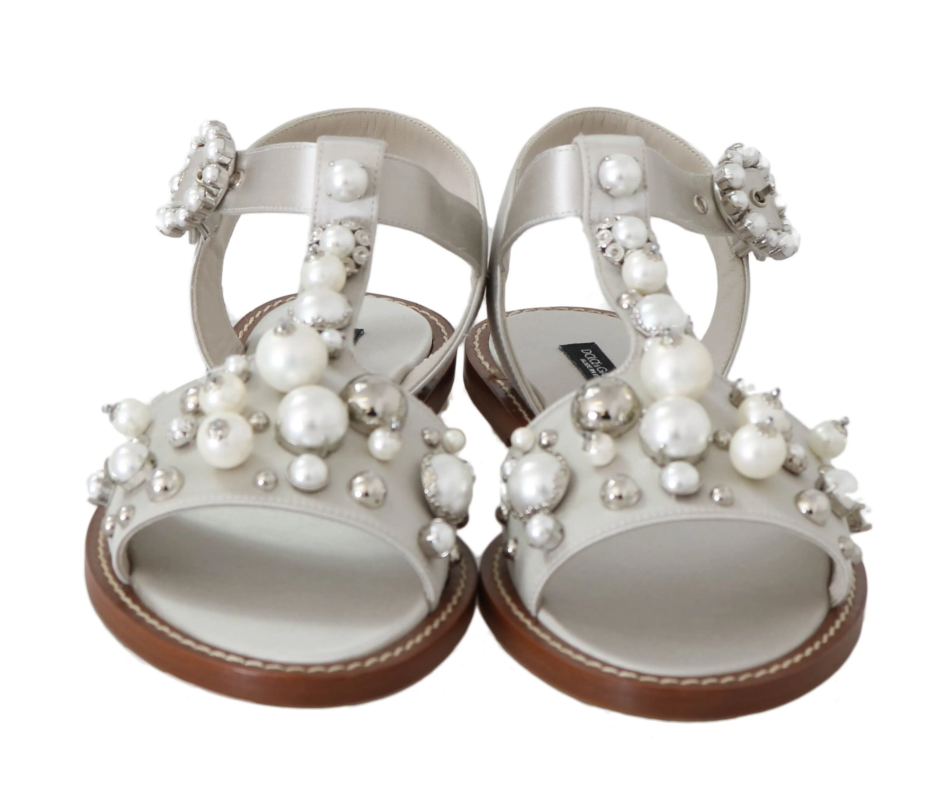 Silk Crystal Flats  sandals