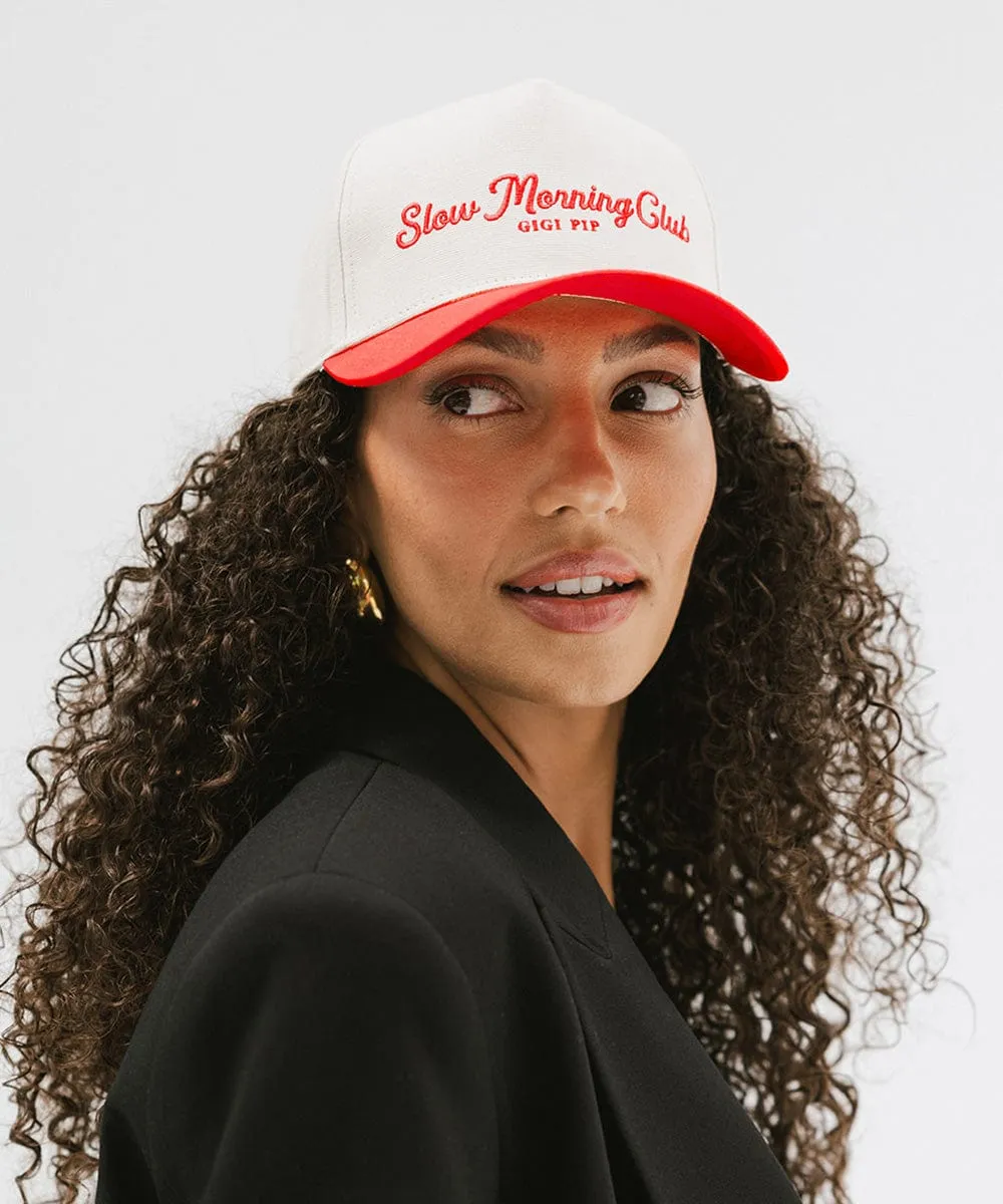 Slow Morning Club Canvas Trucker