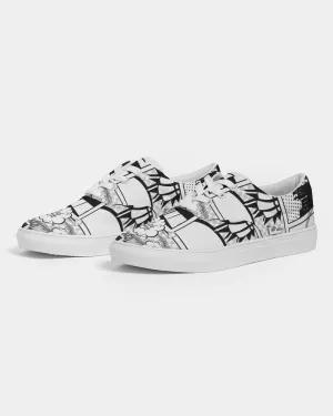 SMF Retro Comic Feminine Lace Up Canvas Shoe
