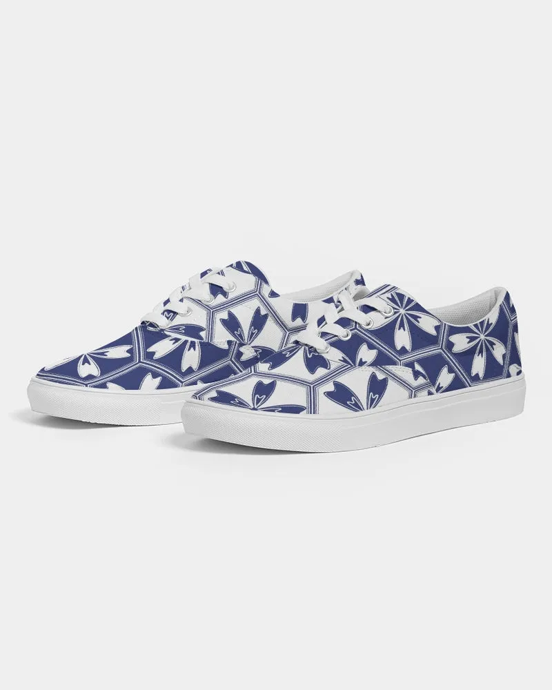 SMF Sakura Feminine Lace Up Canvas Shoe