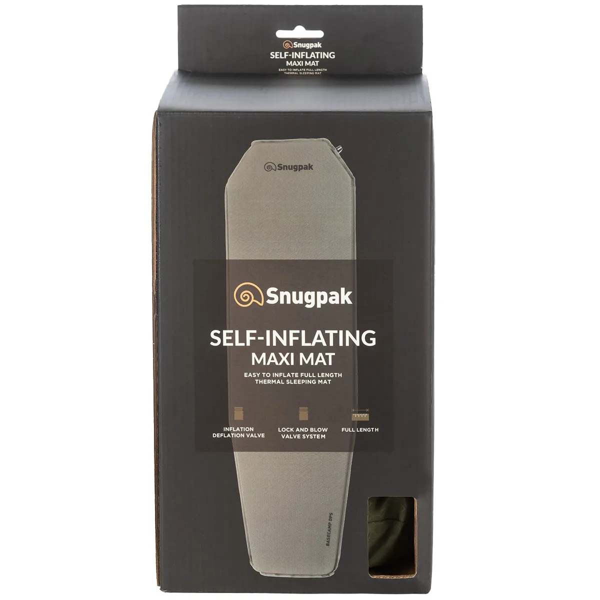 Snugpak Self Inflating Maxi Mat Olive 183cm x 51cm