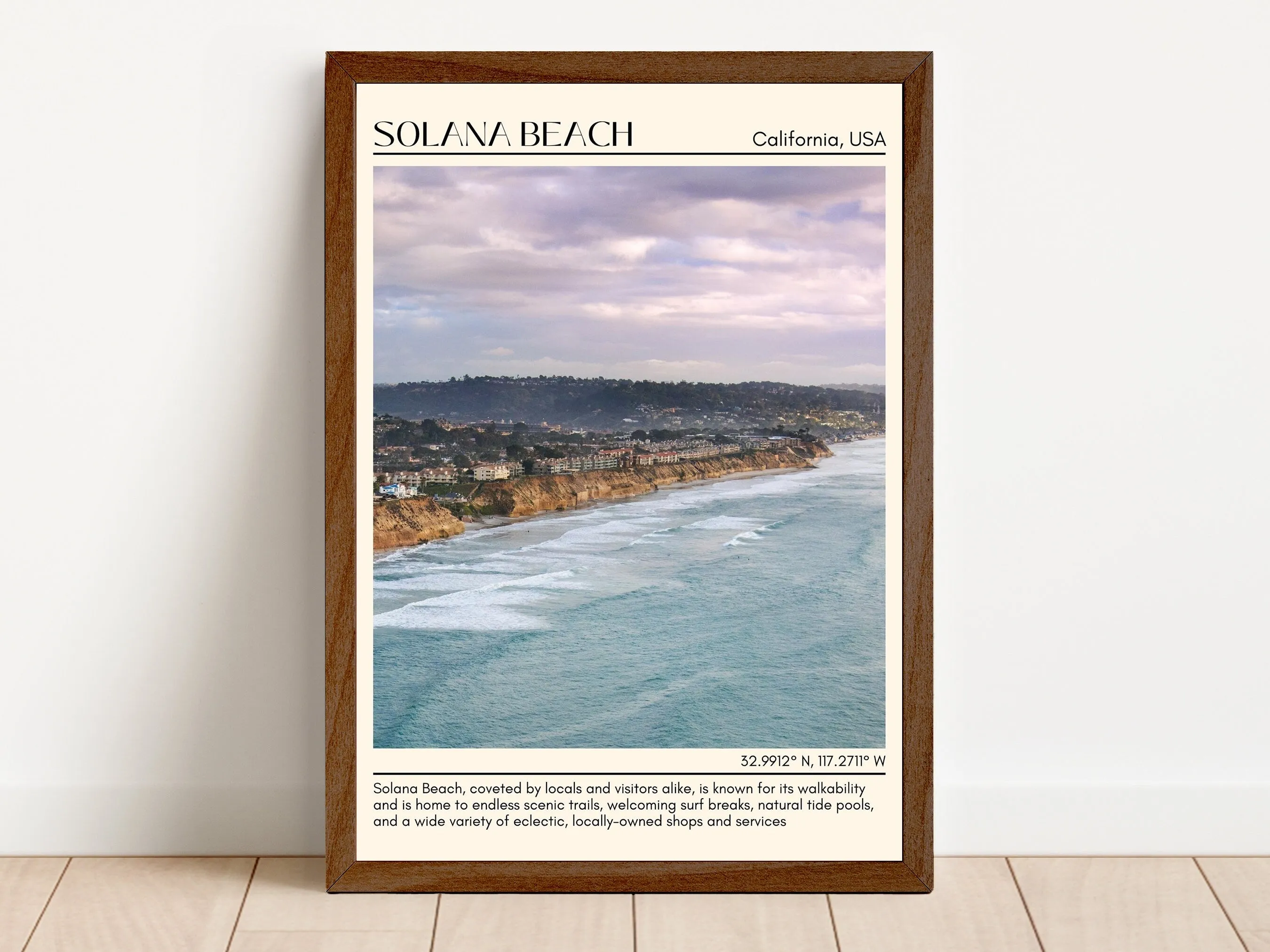Solana Beach Wall Art Canvas, USA