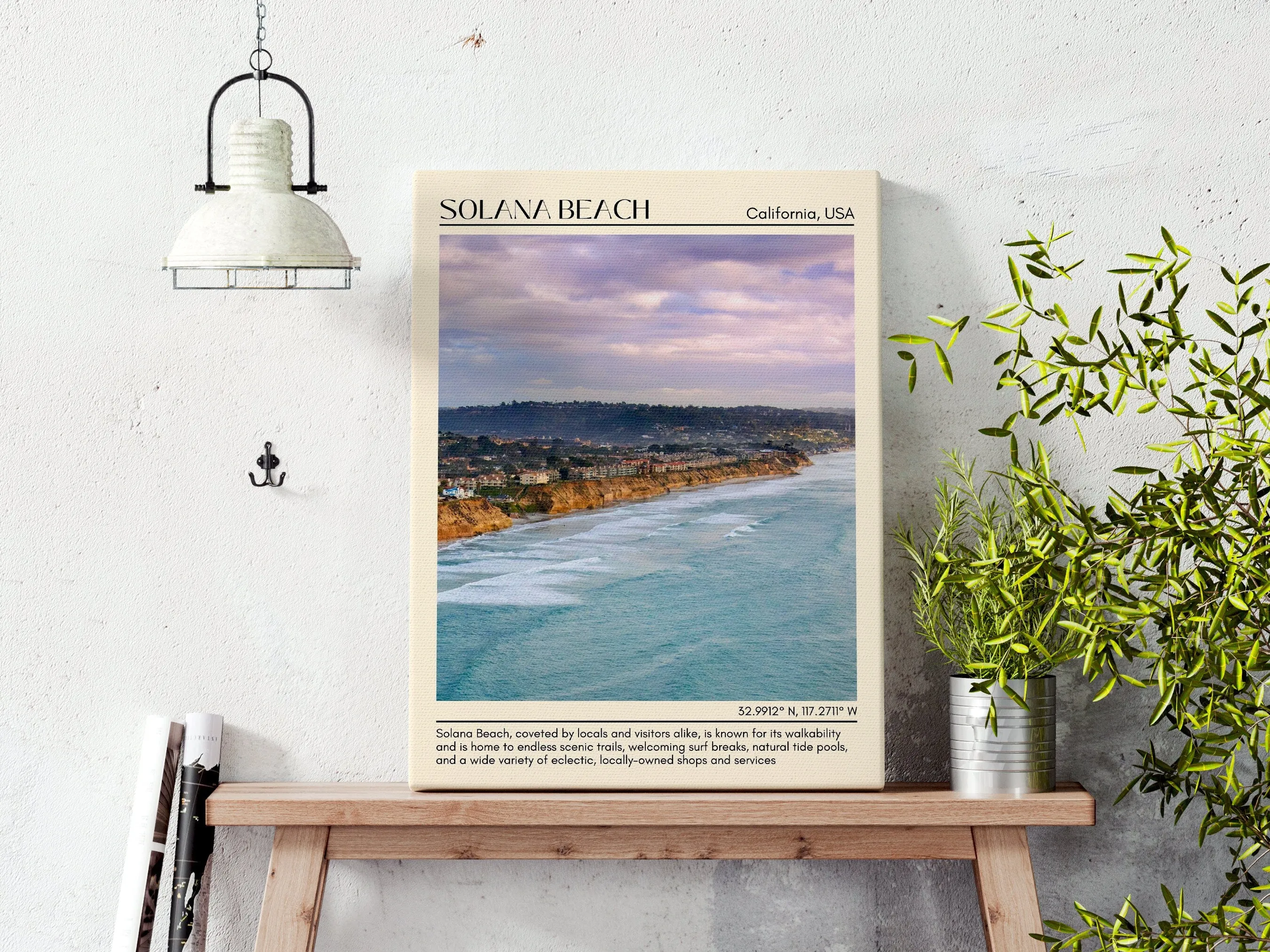 Solana Beach Wall Art Canvas, USA