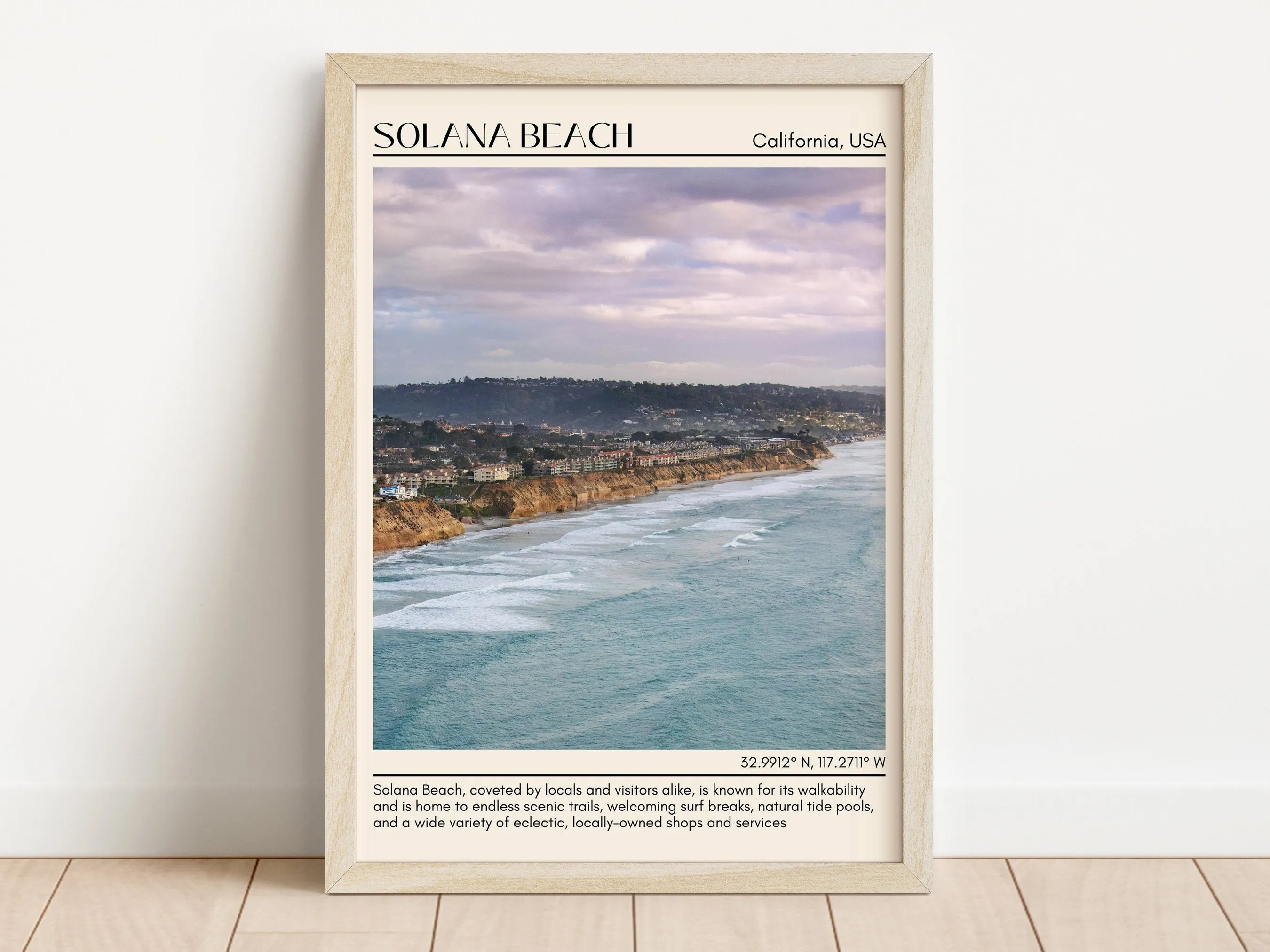 Solana Beach Wall Art Canvas, USA