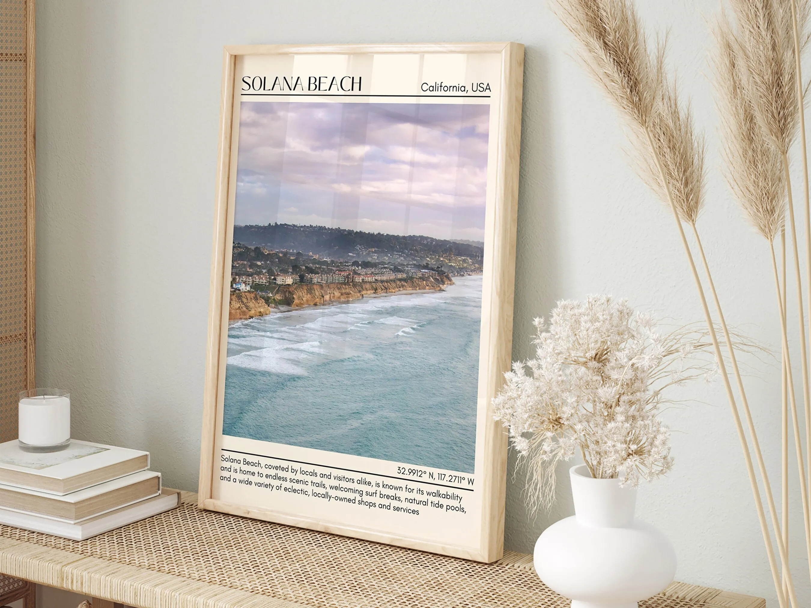 Solana Beach Wall Art Canvas, USA