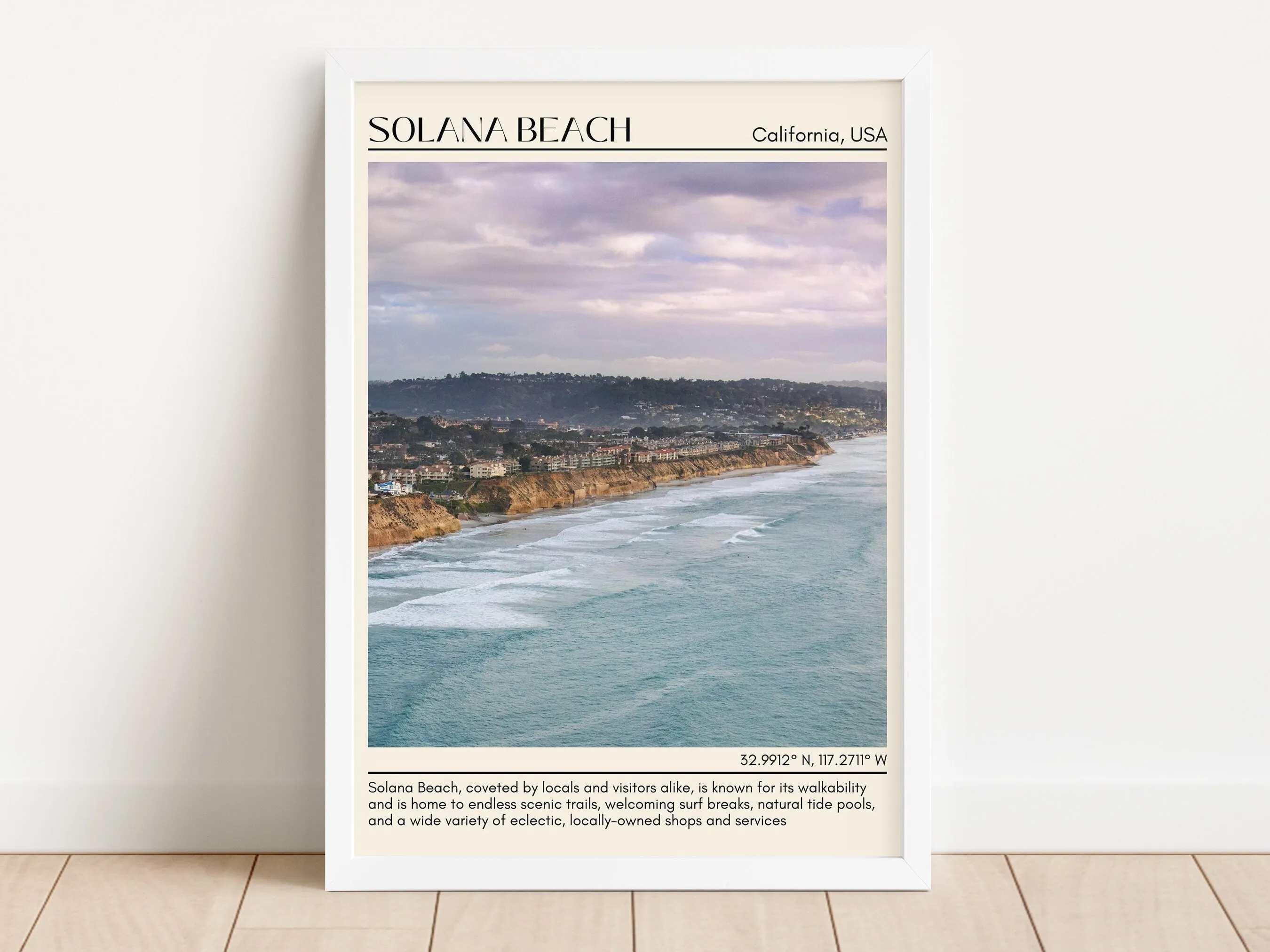 Solana Beach Wall Art Canvas, USA