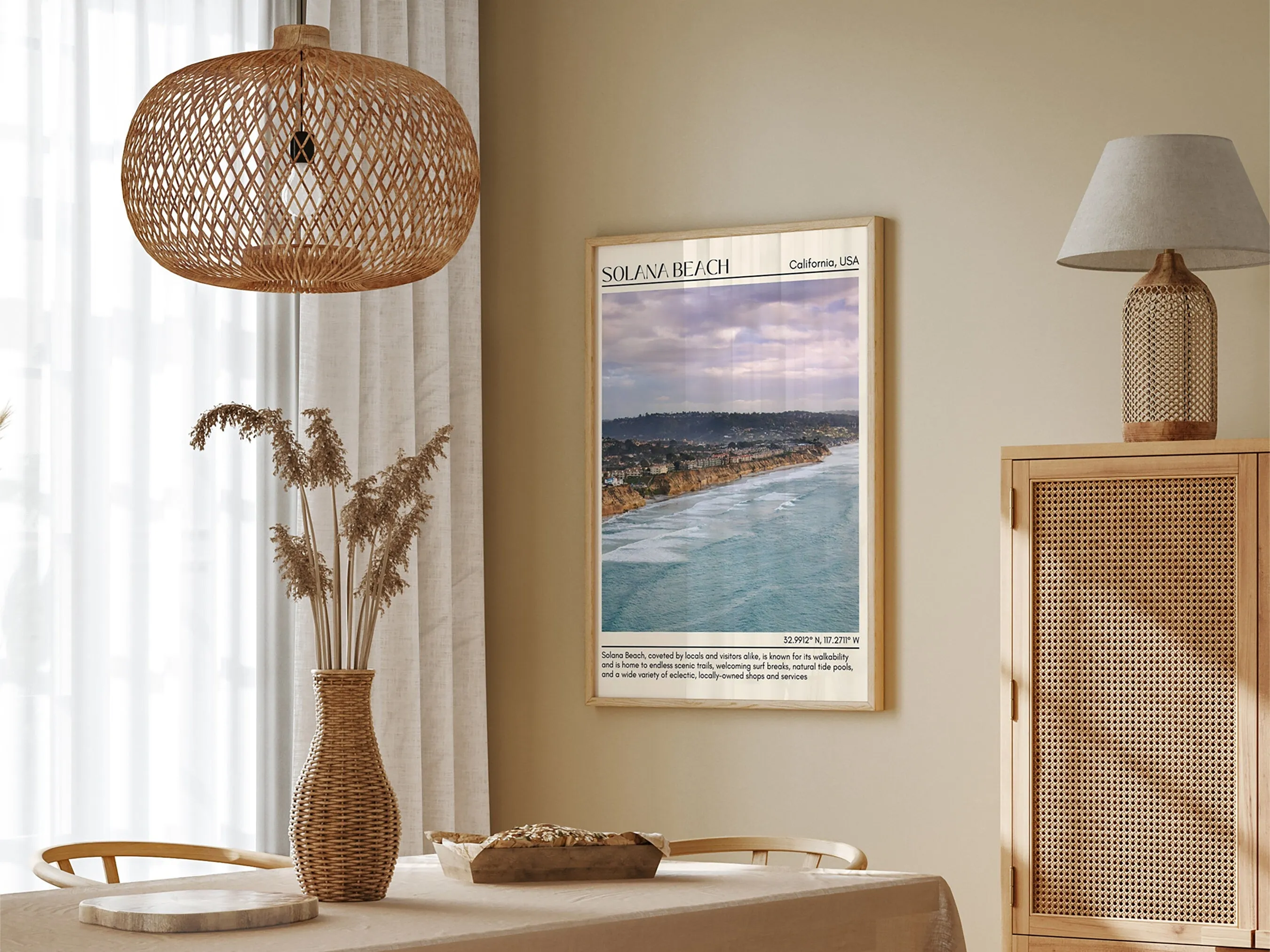 Solana Beach Wall Art Canvas, USA