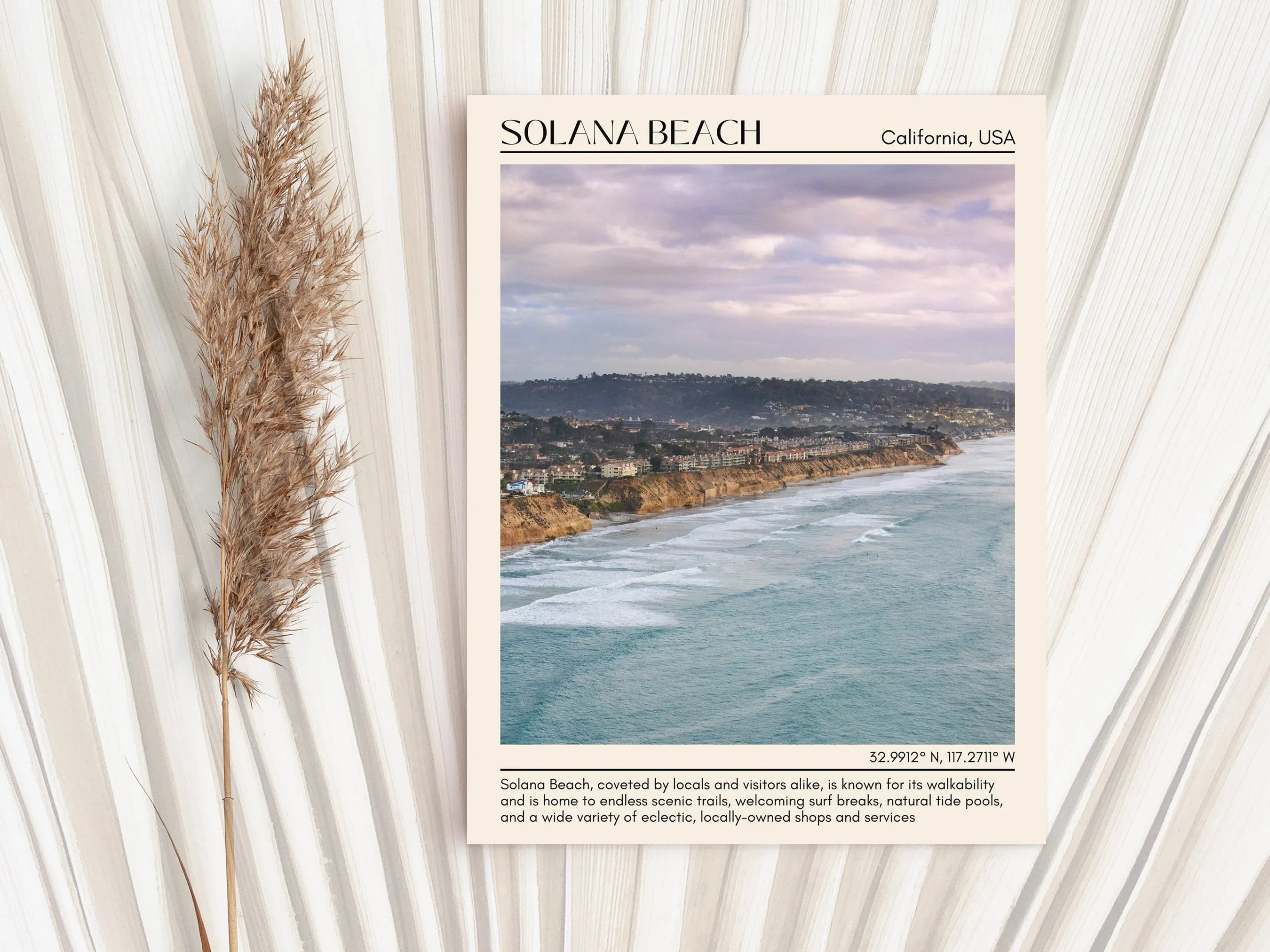 Solana Beach Wall Art Canvas, USA