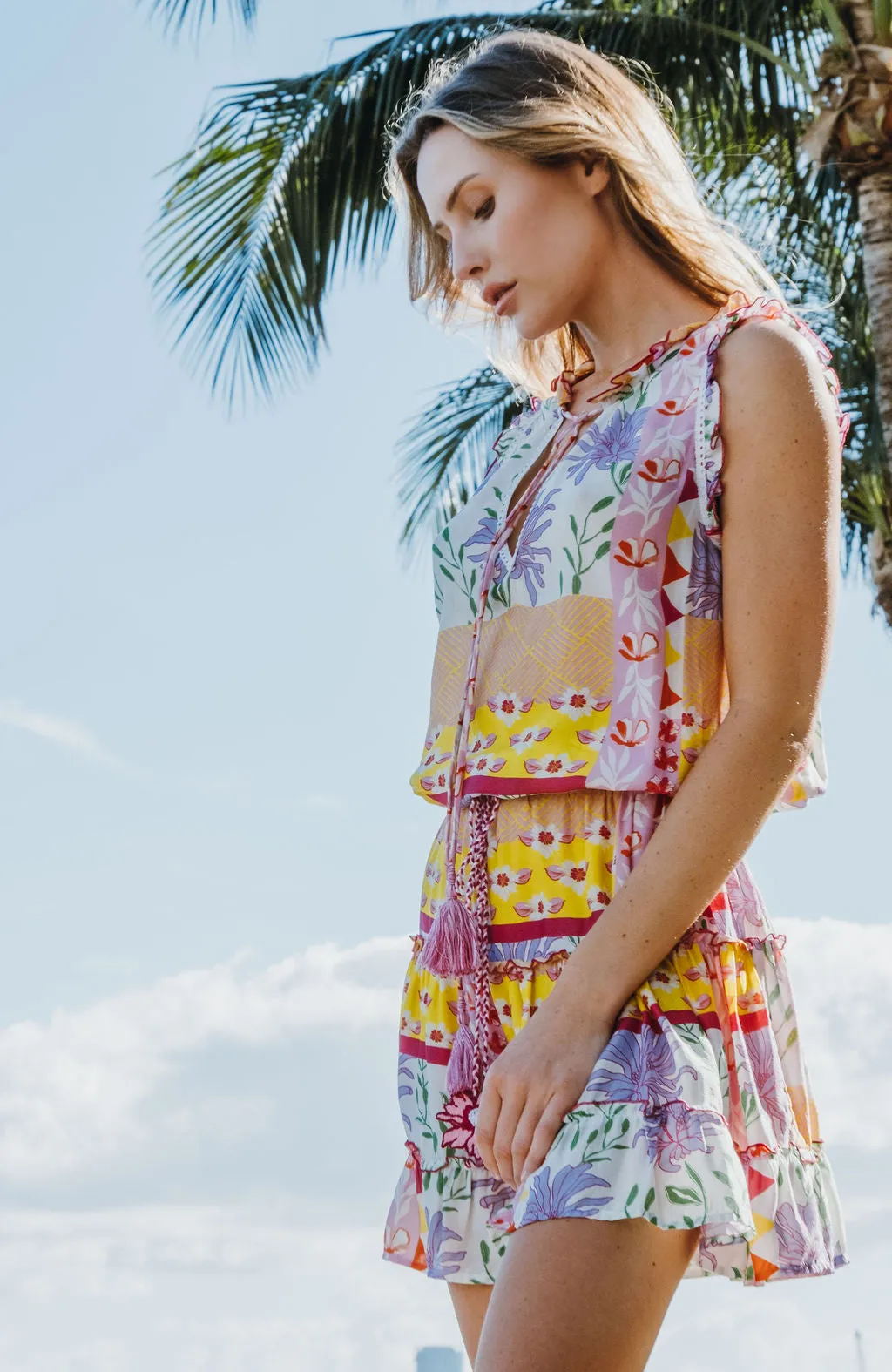SPARTI DRESS- CAPRI FLOWERS