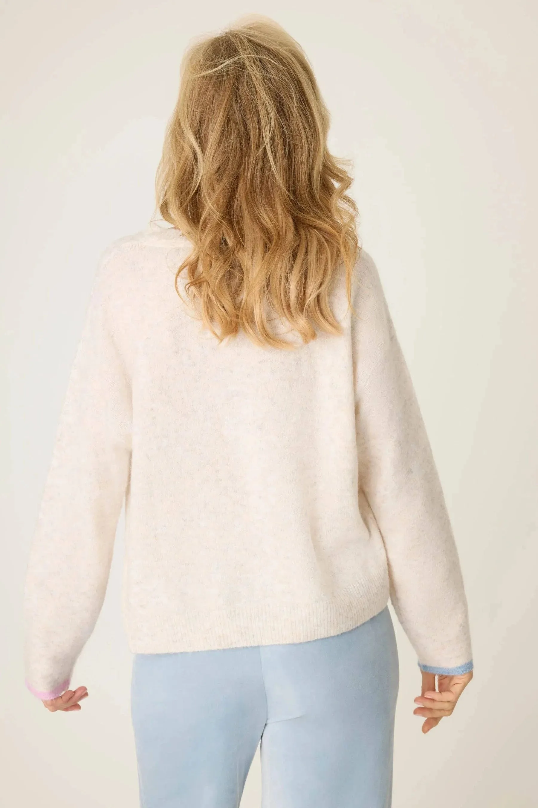 Spread Love LS Sweater by P.J. Salvage | Oatmeal