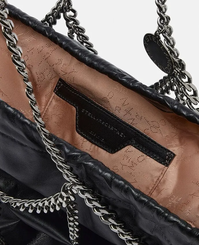 Stella McCartney Small Tote Brass Chain Cage in Ruthenium