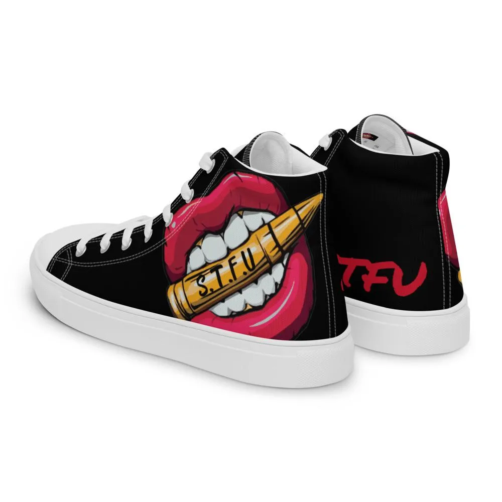 STFU Classic Logo Women’s High Top Canvas Shoes