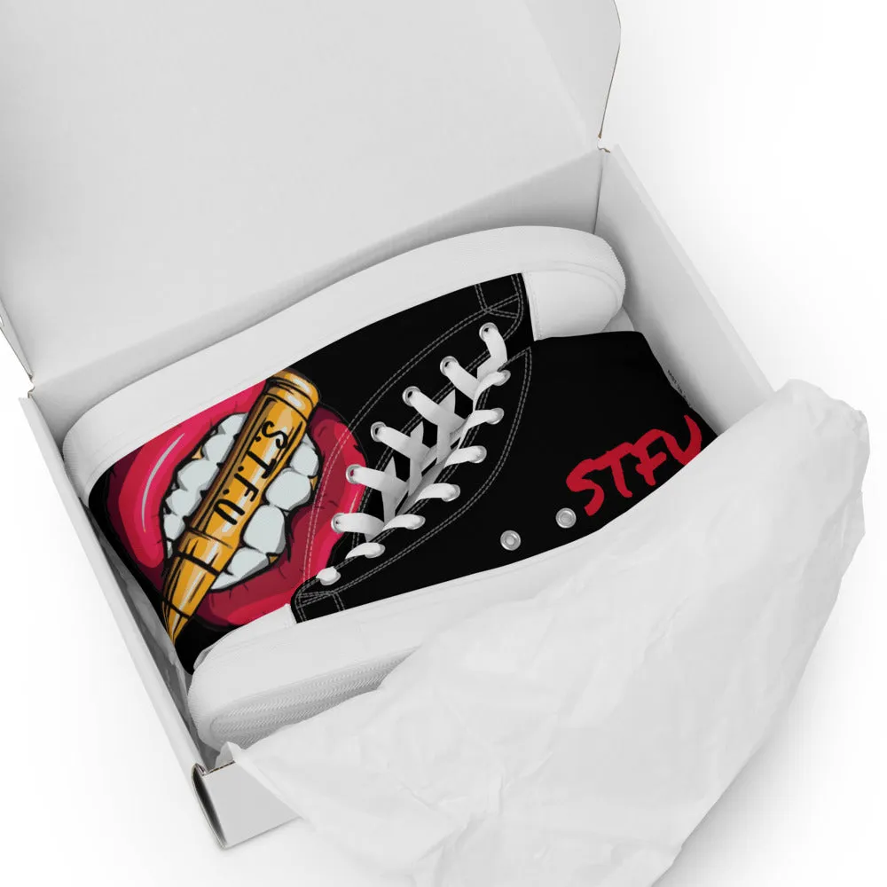 STFU Classic Logo Women’s High Top Canvas Shoes