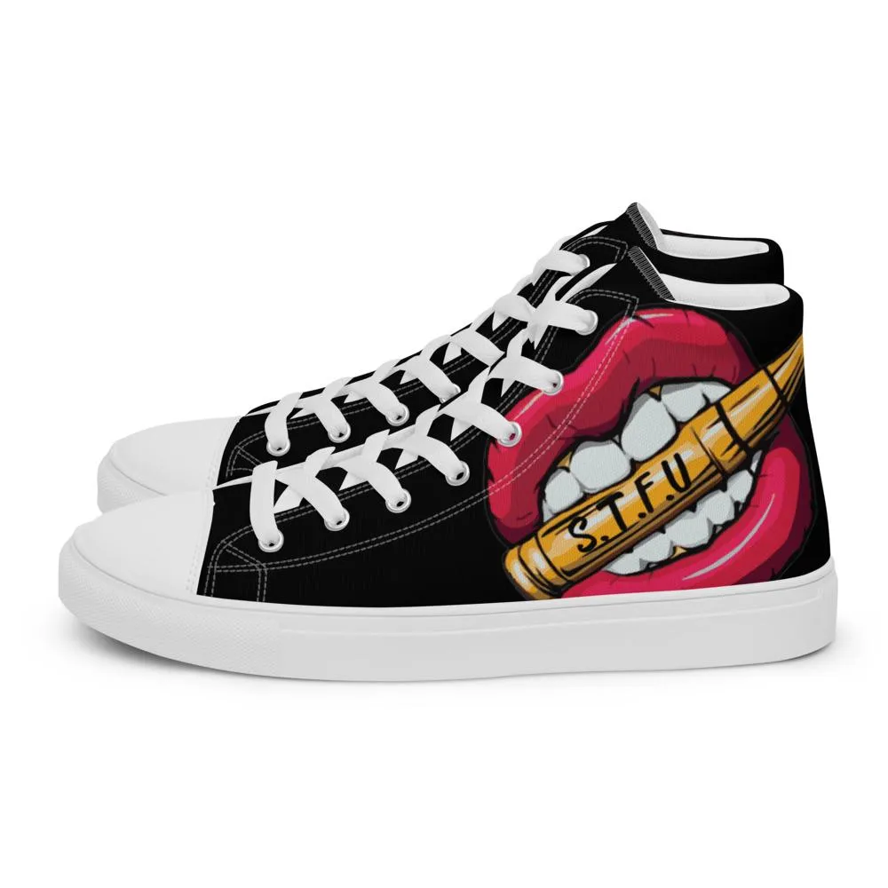 STFU Classic Logo Women’s High Top Canvas Shoes