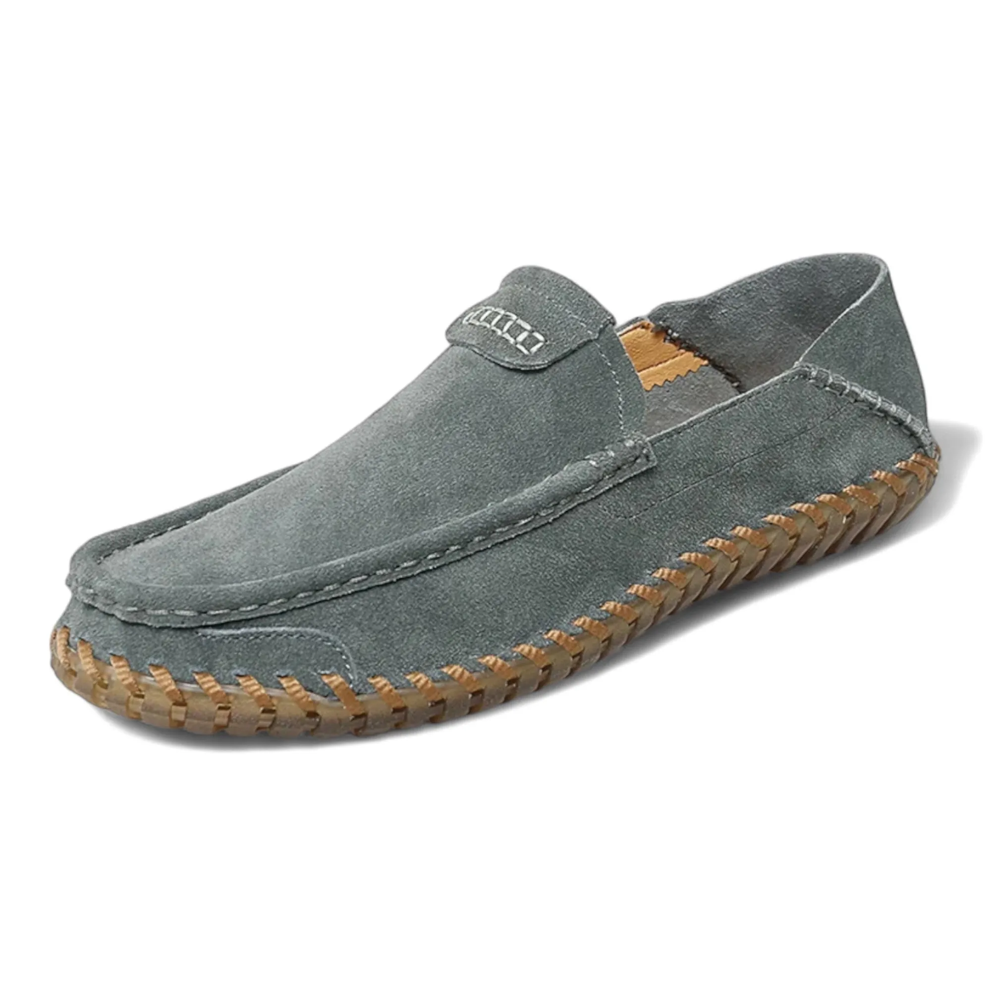 Suede Stitched Moccasins