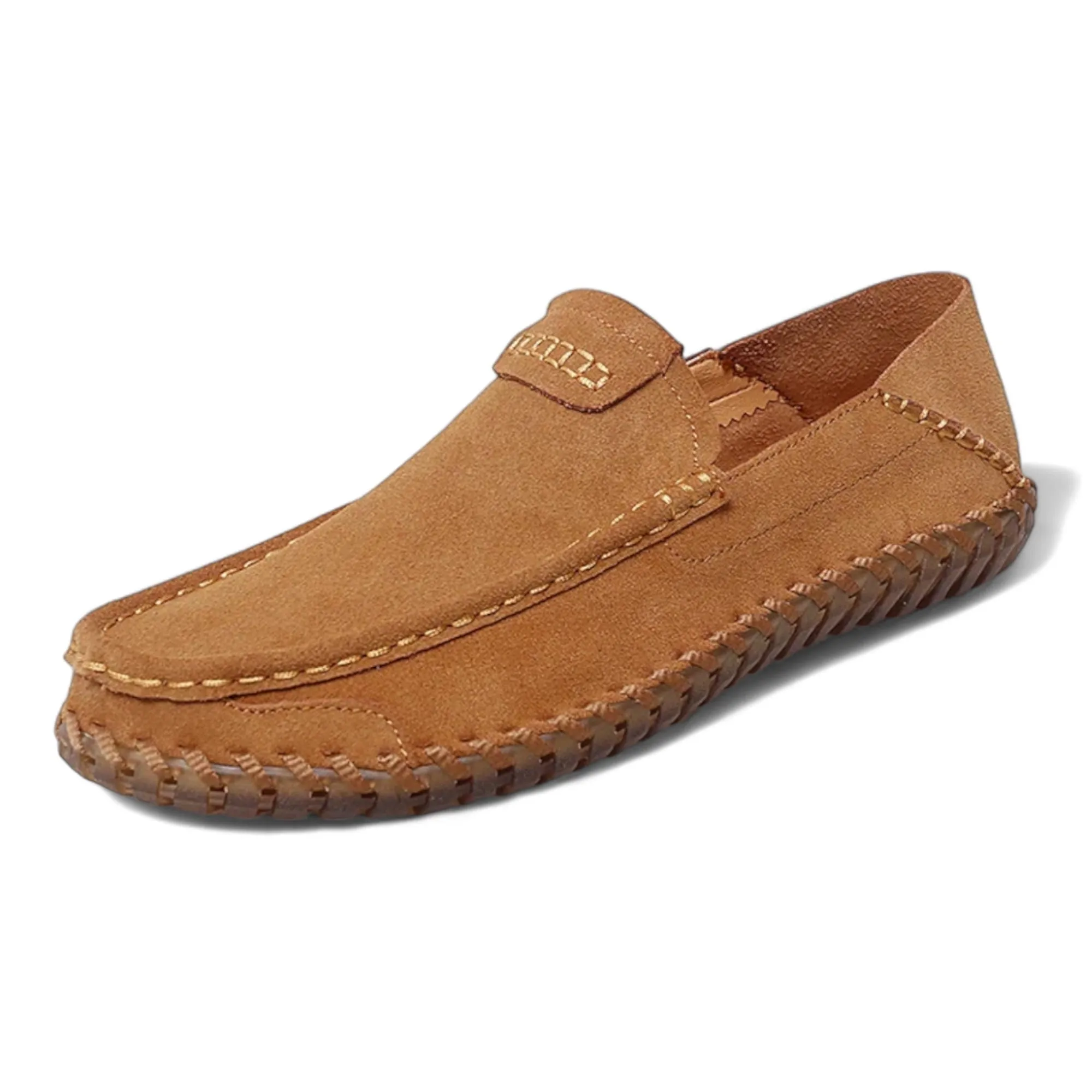 Suede Stitched Moccasins