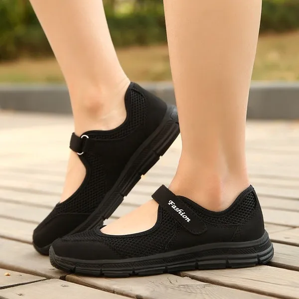 Summer Women Casual Sneakers Mesh Breathable Shoes Fitness Shoes Walking Running Shoes