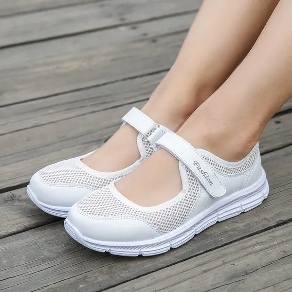Summer Women Casual Sneakers Mesh Breathable Shoes Fitness Shoes Walking Running Shoes