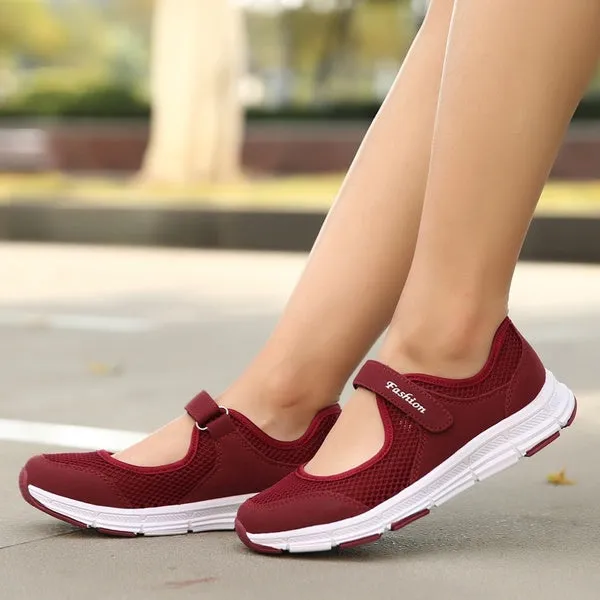 Summer Women Casual Sneakers Mesh Breathable Shoes Fitness Shoes Walking Running Shoes