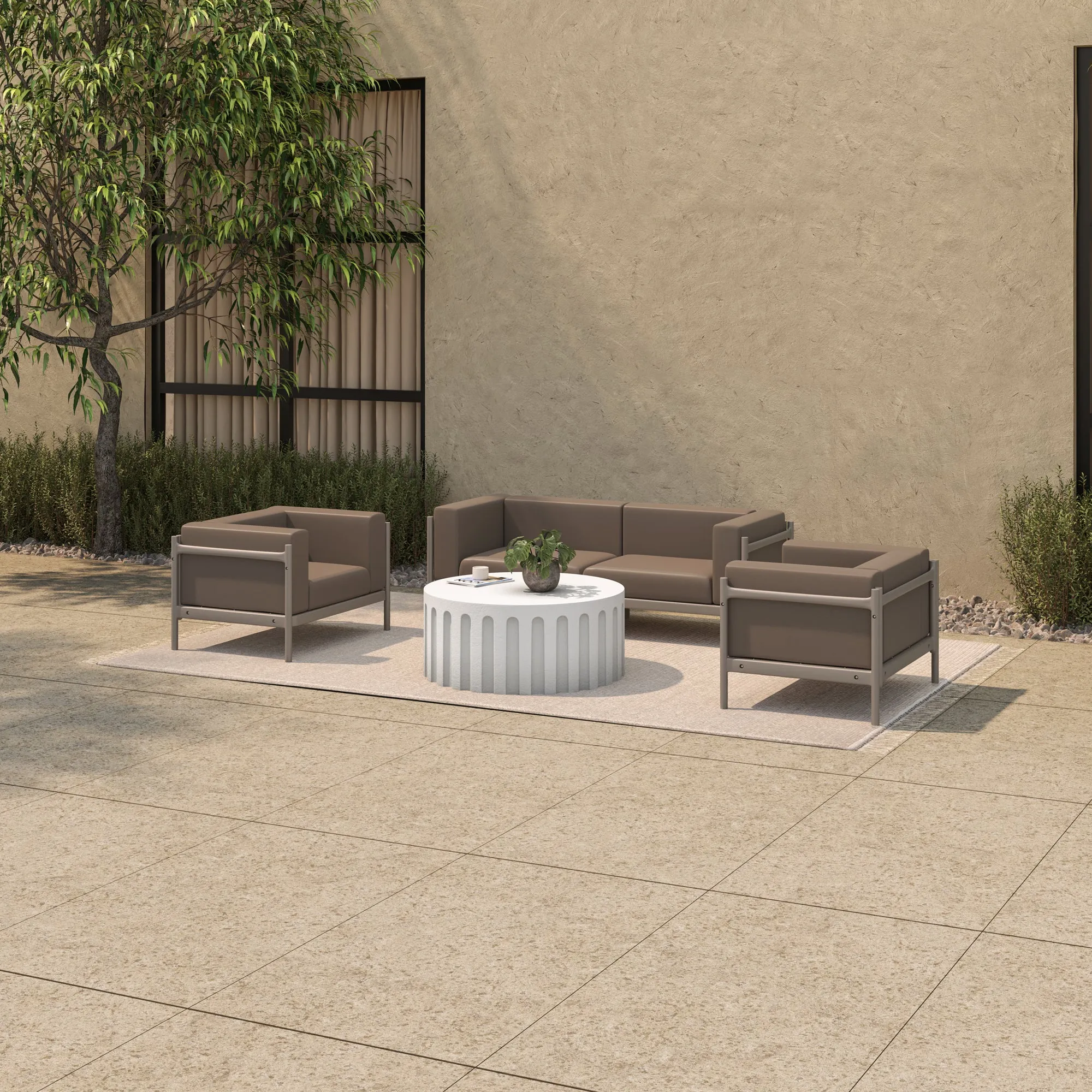 Sunset Breeze Portable Outdoor Lounge Chair Set