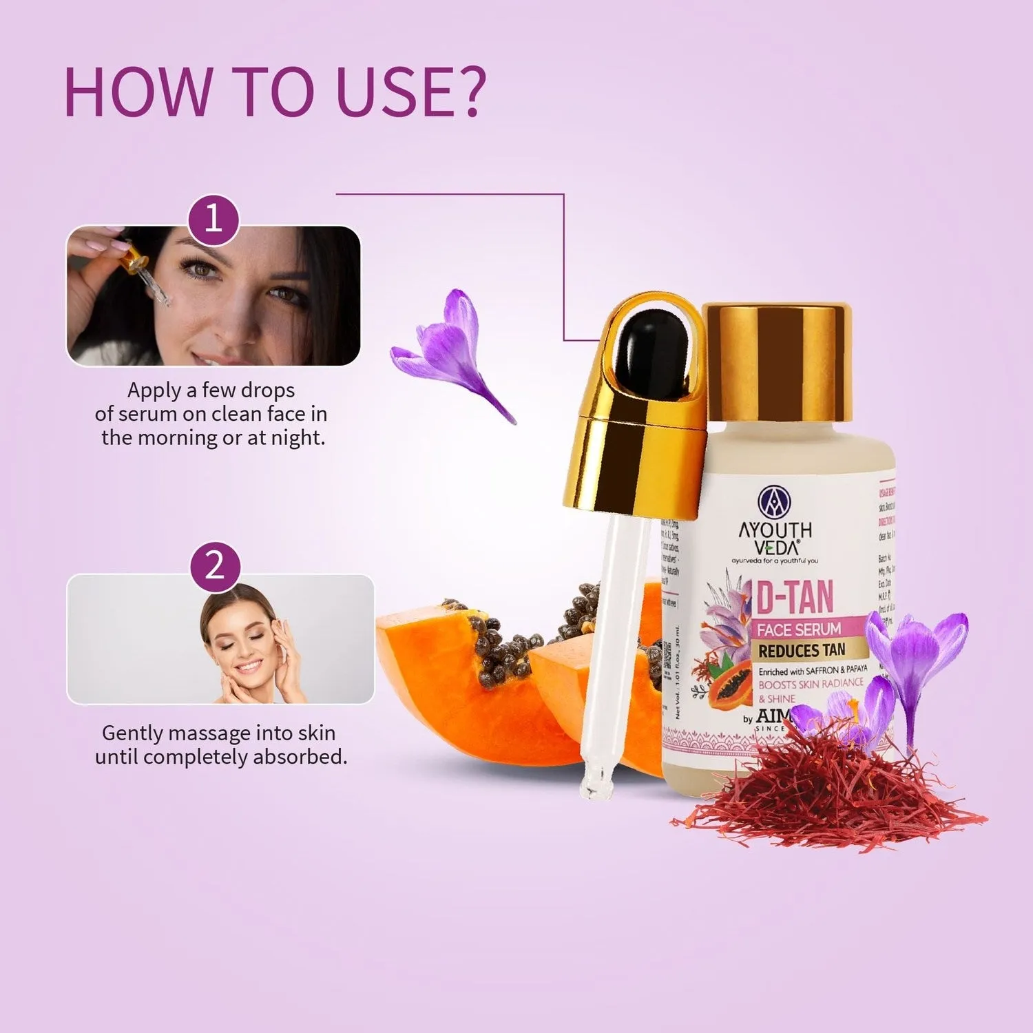 Tan Free Glowing Skin Combo | D-Tan Regimen  310 g