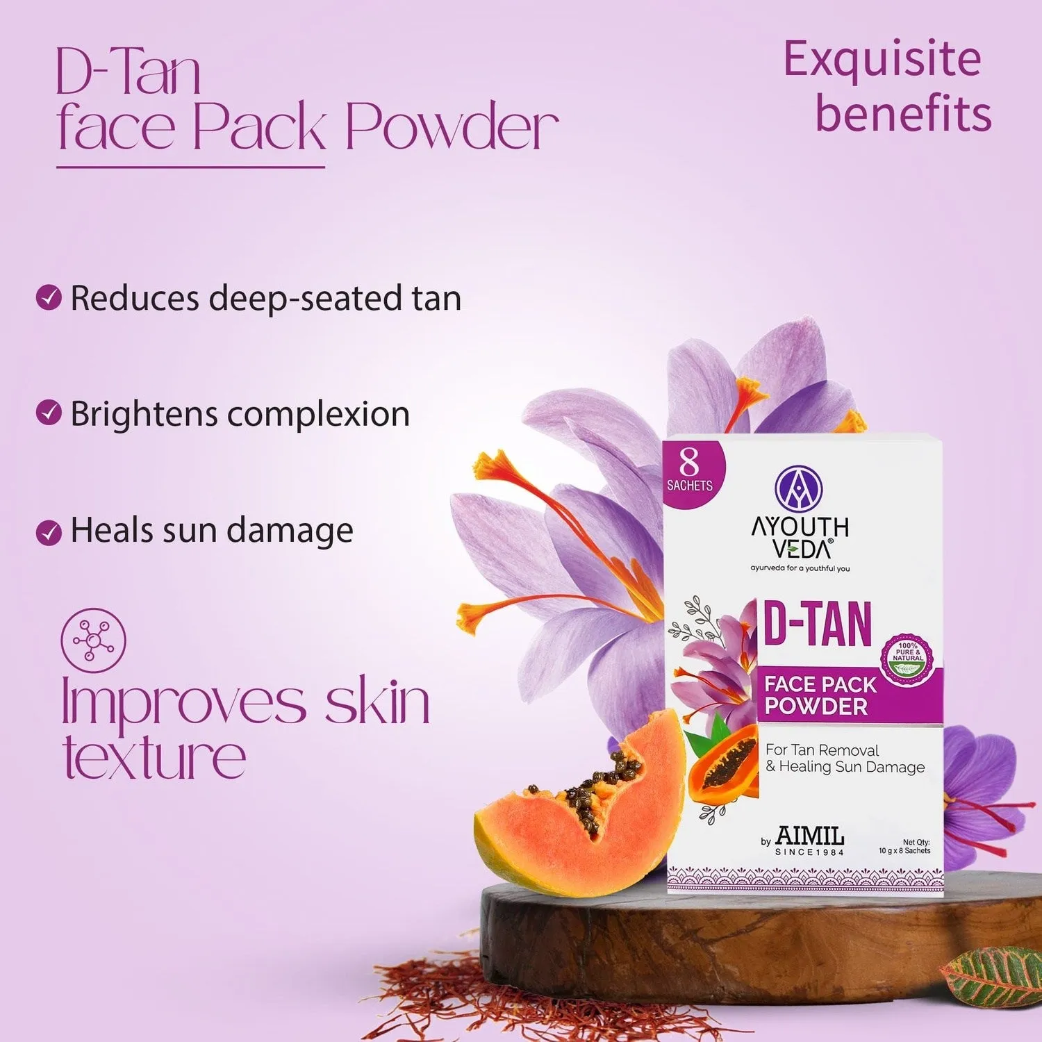 Tan Free Glowing Skin Combo | D-Tan Regimen  310 g