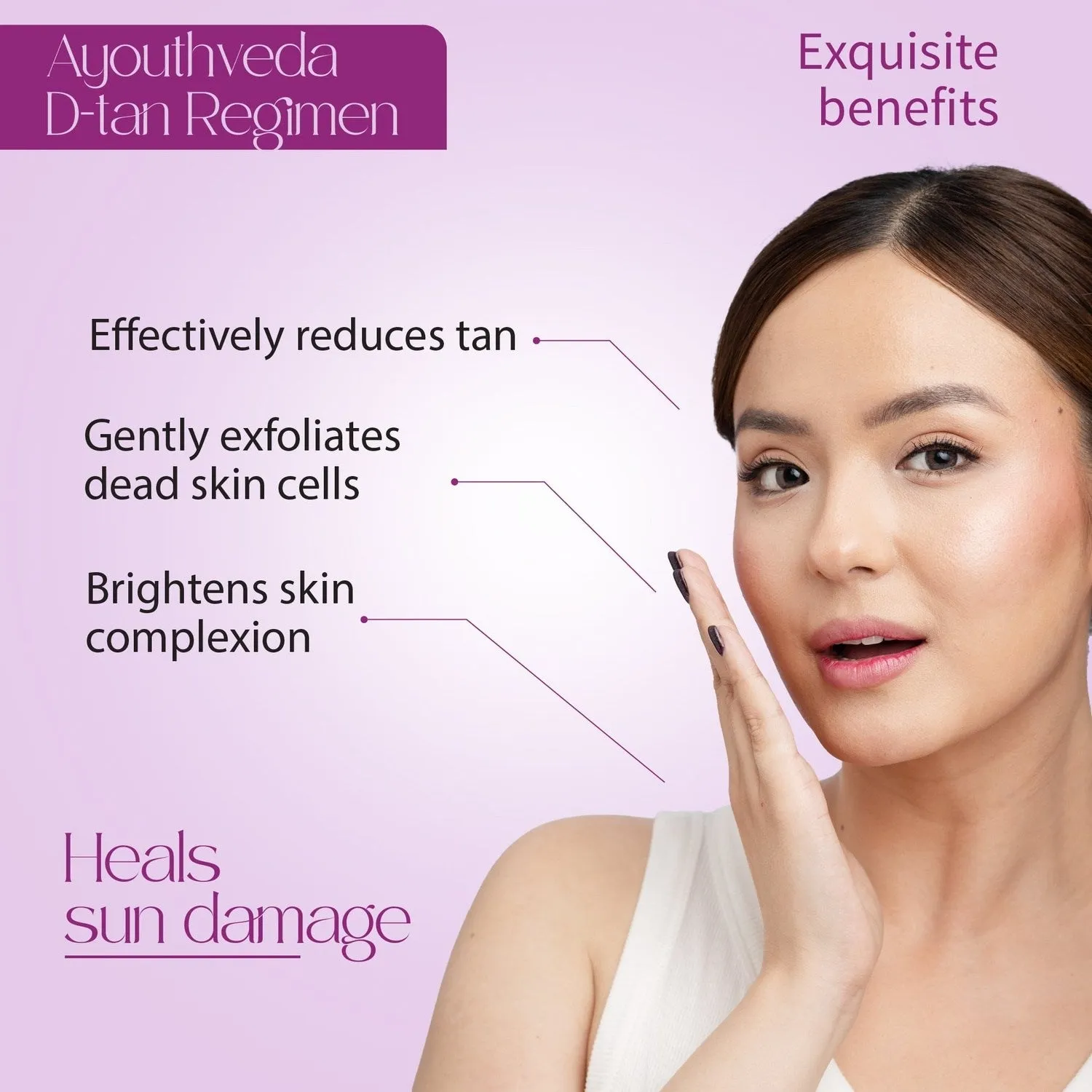 Tan Free Glowing Skin Combo | D-Tan Regimen  310 g