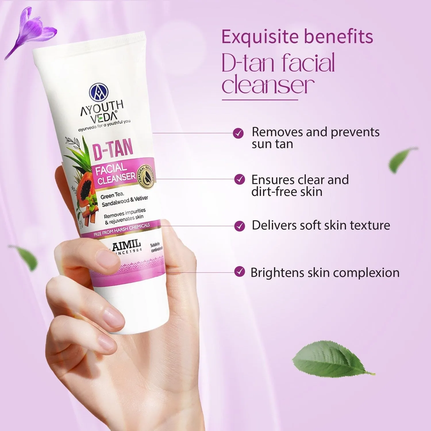 Tan Free Glowing Skin Combo | D-Tan Regimen  310 g