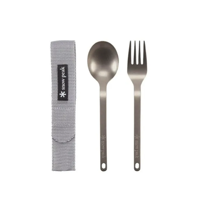 Titanium Fork & Spoon Set