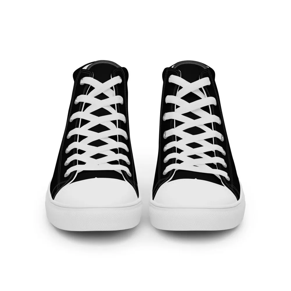Tony Trixx Chicago Men’s high top canvas shoes - Black
