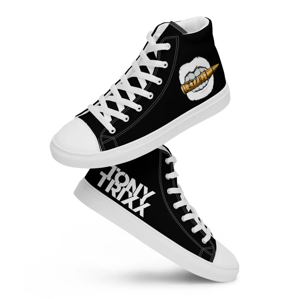Tony Trixx Chicago Women’s high top canvas shoes - Black