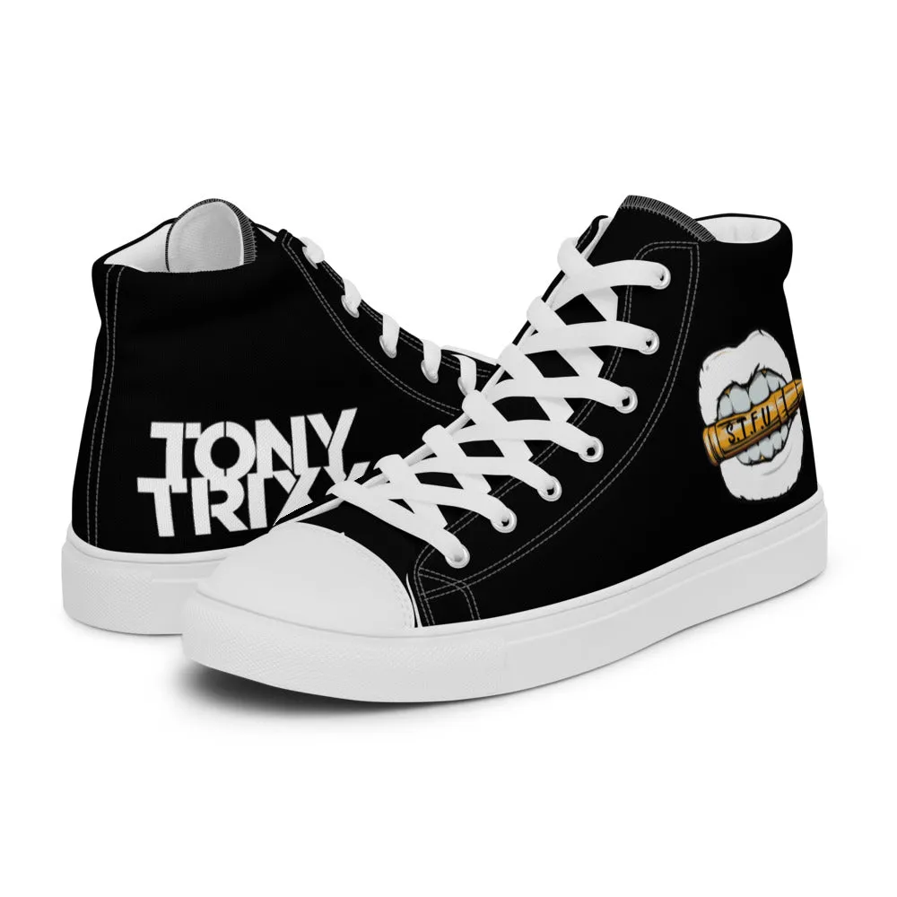 Tony Trixx Chicago Women’s high top canvas shoes - Black