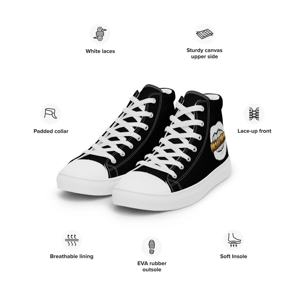 Tony Trixx Chicago Women’s high top canvas shoes - Black