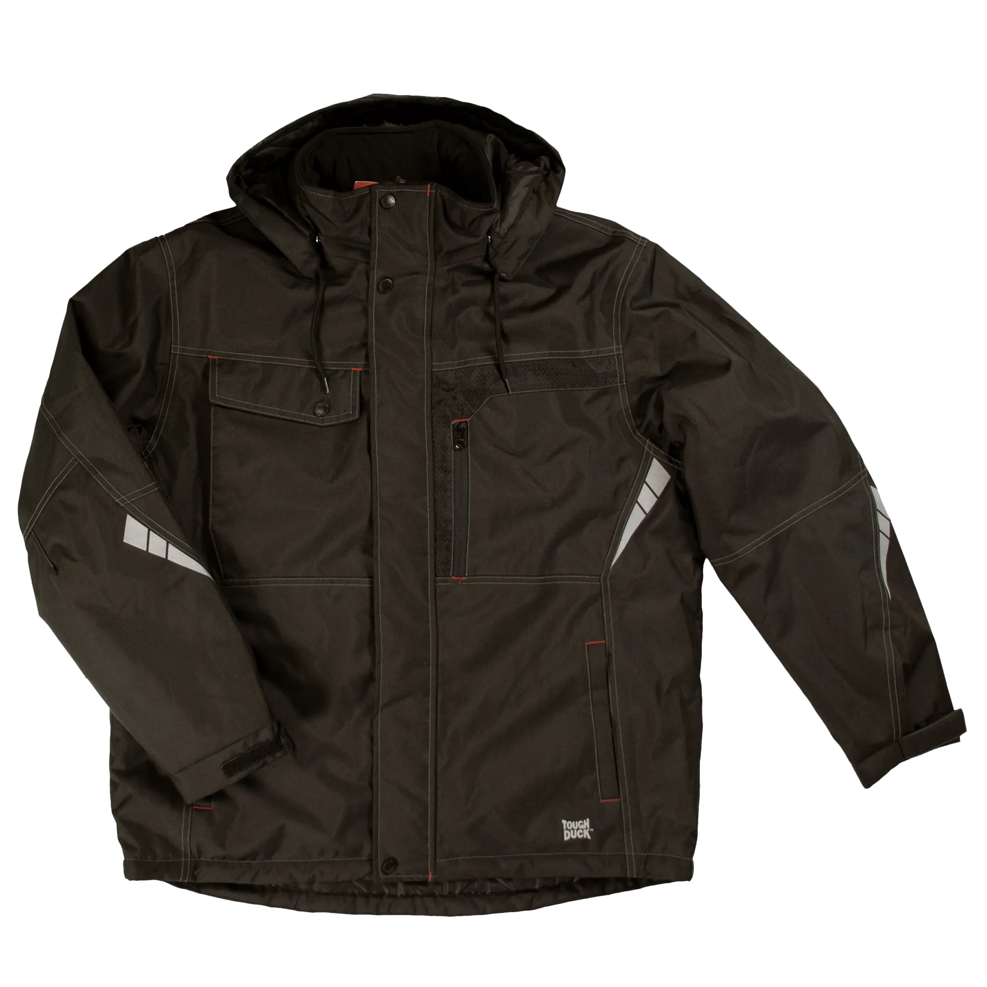 Touch Duck Poly Oxford Parka - Black