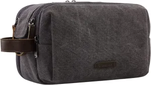 Travel Toiletry Bag for Men Waterproof Canvas Shaving Bag