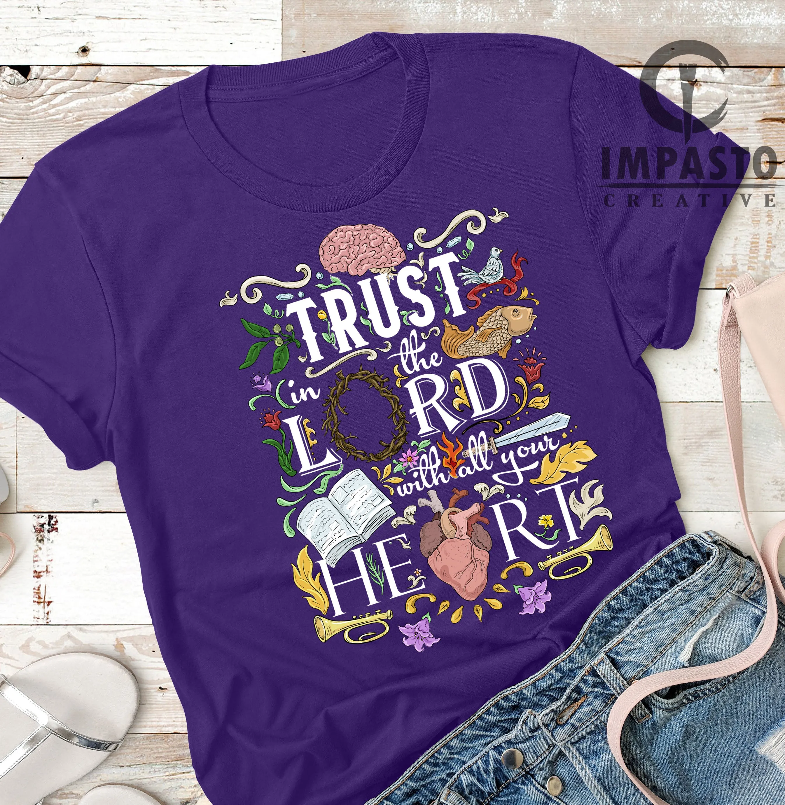 Trust in the Lord t shirt, Unisex trending t shirt, artistic tee