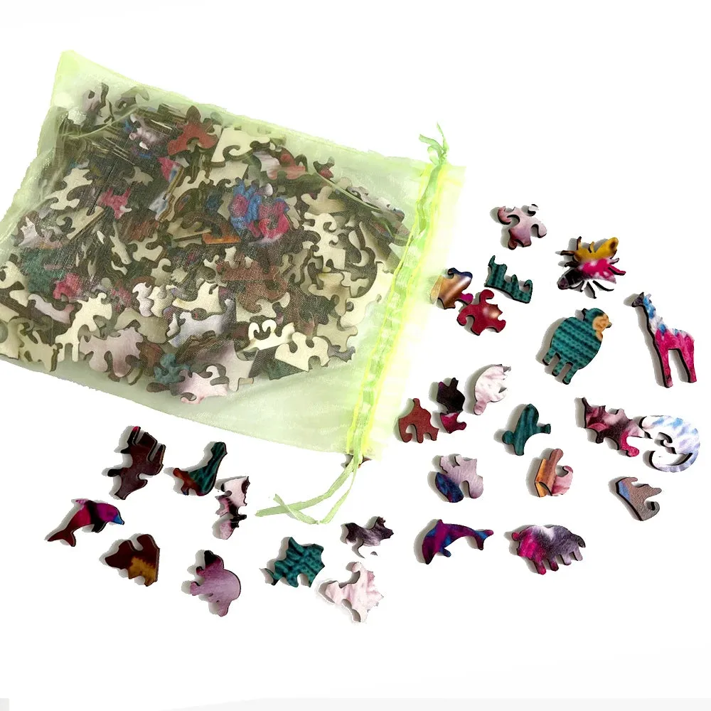 Unique Animal Wooden Jigsaw Puzzles, Whale Laser Cut puzzle, Unique Whale Shape Challenge, DIY Crafts, Educational Toys for Adults and Kids, Perfect Gift Idea, Christmas gift Idea 187