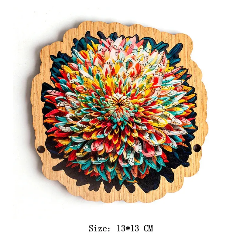 Unique Wooden Jigsaw Puzzle, Irregular Unique Shape, Wooden Jigsaw Puzzle, Mindfulness & Educational Animals Game for All Ages, Unique Sustainable, Wildlife Gift, Christmas gift Idea C178