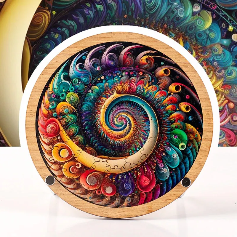 Unique Wooden Jigsaw Puzzle, Irregular Unique Shape, Wooden Jigsaw Puzzle, Mindfulness & Educational Animals Game for All Ages, Unique Sustainable, Wildlife Gift, Christmas gift Idea C178