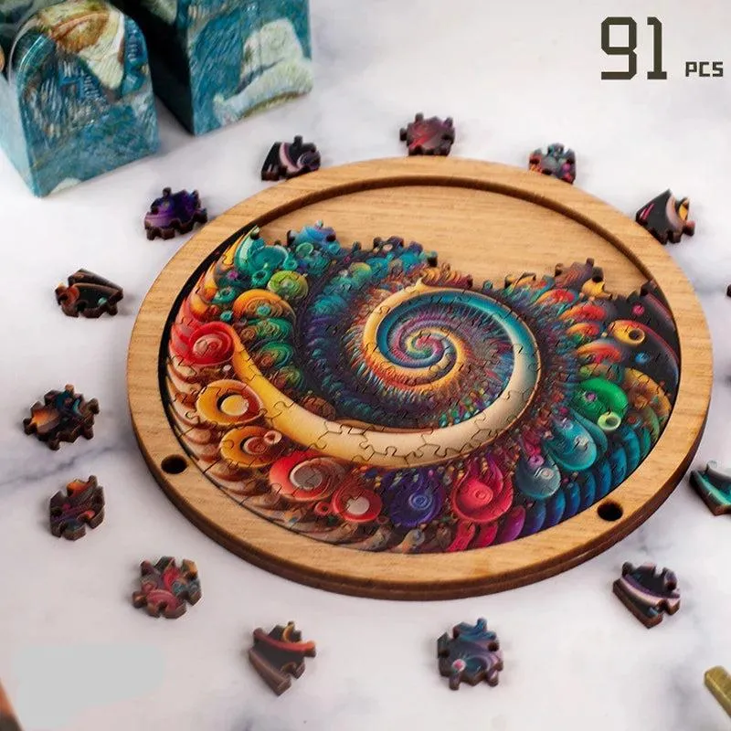 Unique Wooden Jigsaw Puzzle, Irregular Unique Shape, Wooden Jigsaw Puzzle, Mindfulness & Educational Animals Game for All Ages, Unique Sustainable, Wildlife Gift, Christmas gift Idea C178