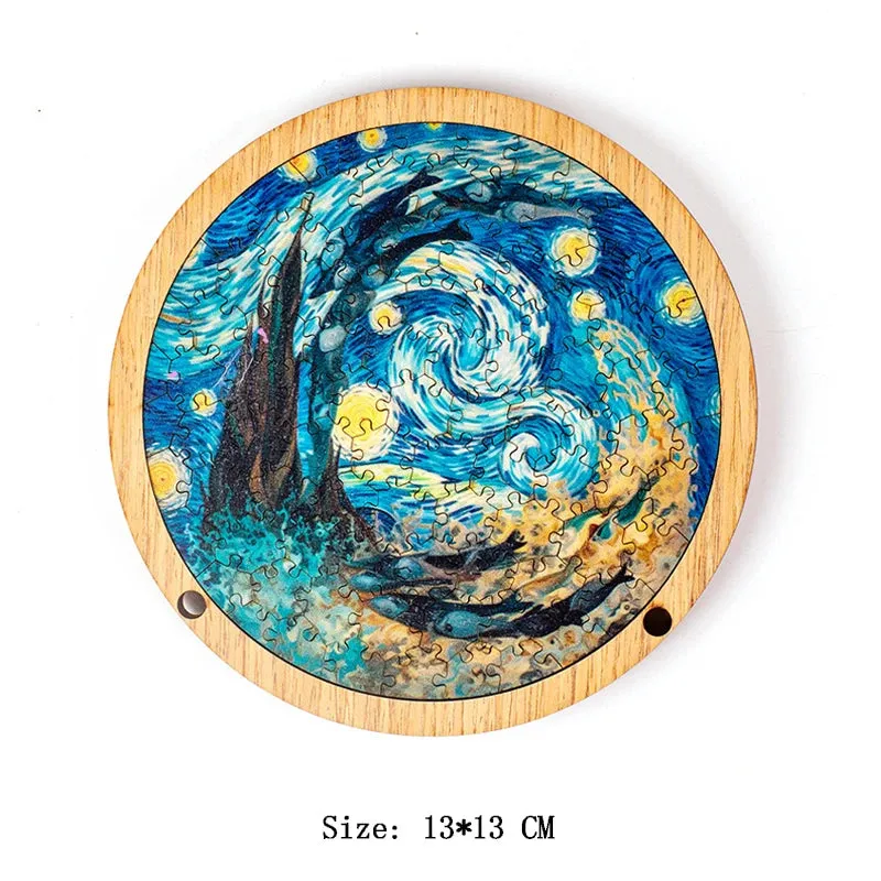 Unique Wooden Jigsaw Puzzle, Irregular Unique Shape, Wooden Jigsaw Puzzle, Mindfulness & Educational Animals Game for All Ages, Unique Sustainable, Wildlife Gift, Christmas gift Idea C178