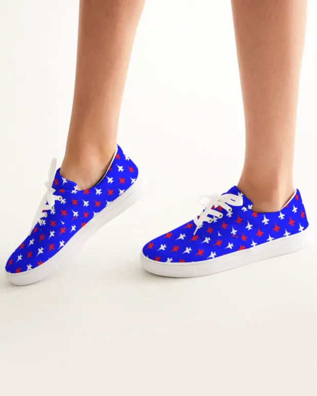 USA ANY Aircraft Womens 'Lace Up' Canvas Shoes (2 Colors)