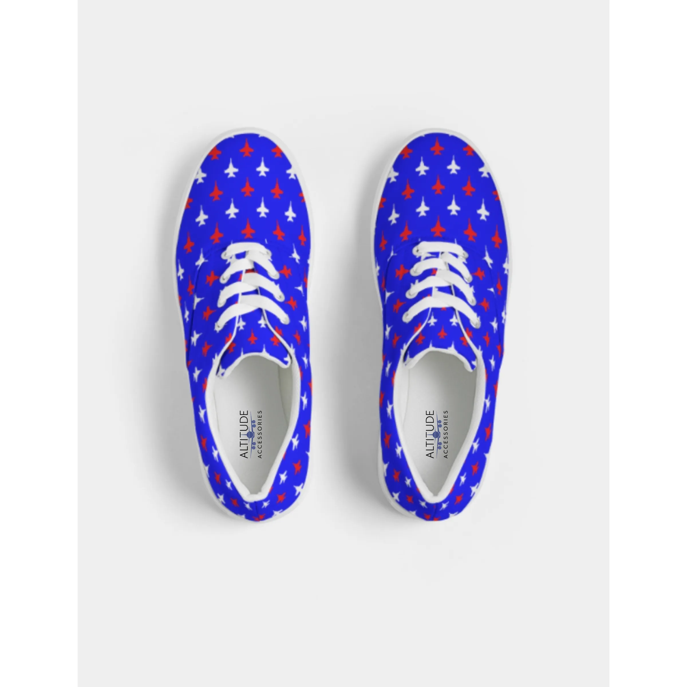 USA ANY Aircraft Womens 'Lace Up' Canvas Shoes (2 Colors)