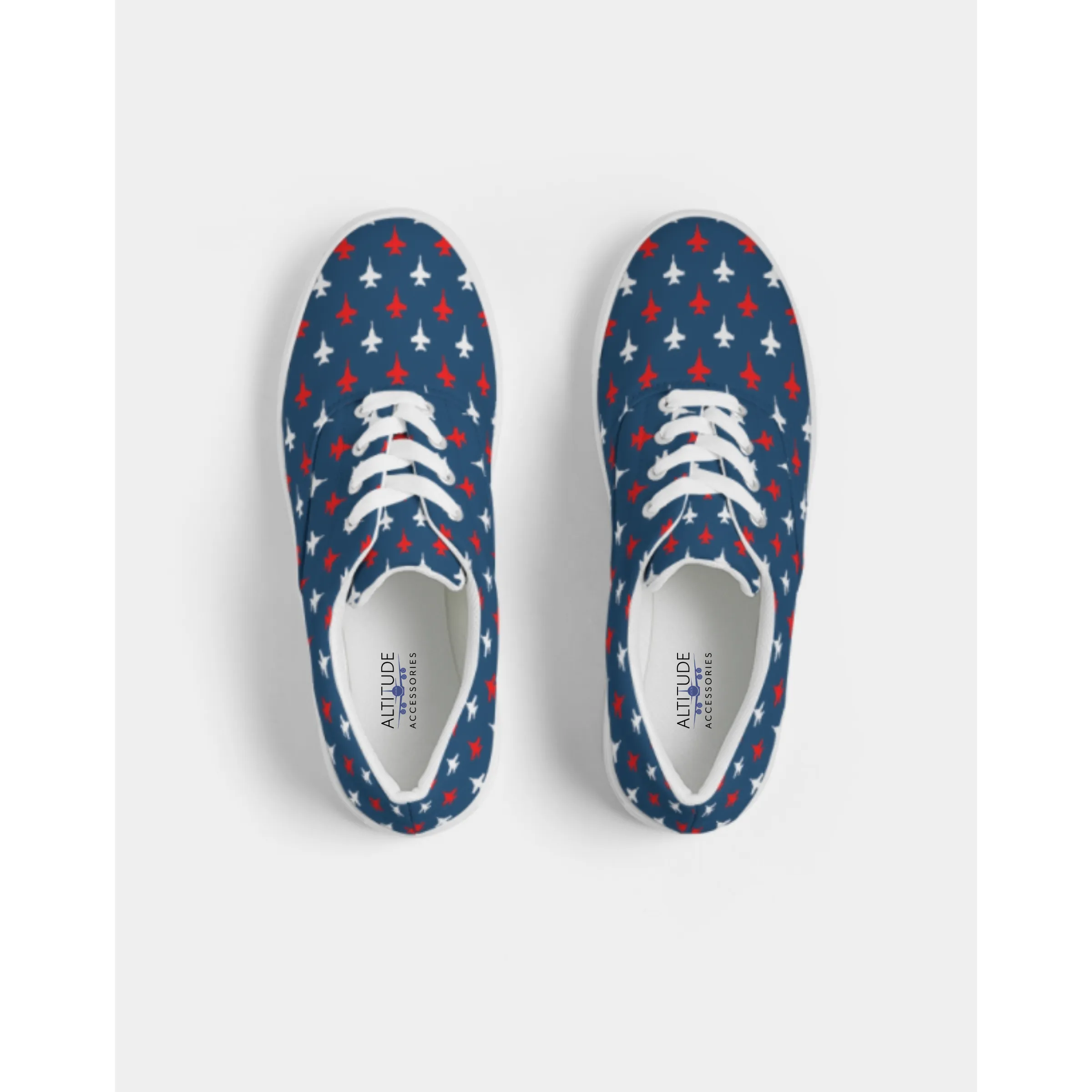 USA ANY Aircraft Womens 'Lace Up' Canvas Shoes (2 Colors)