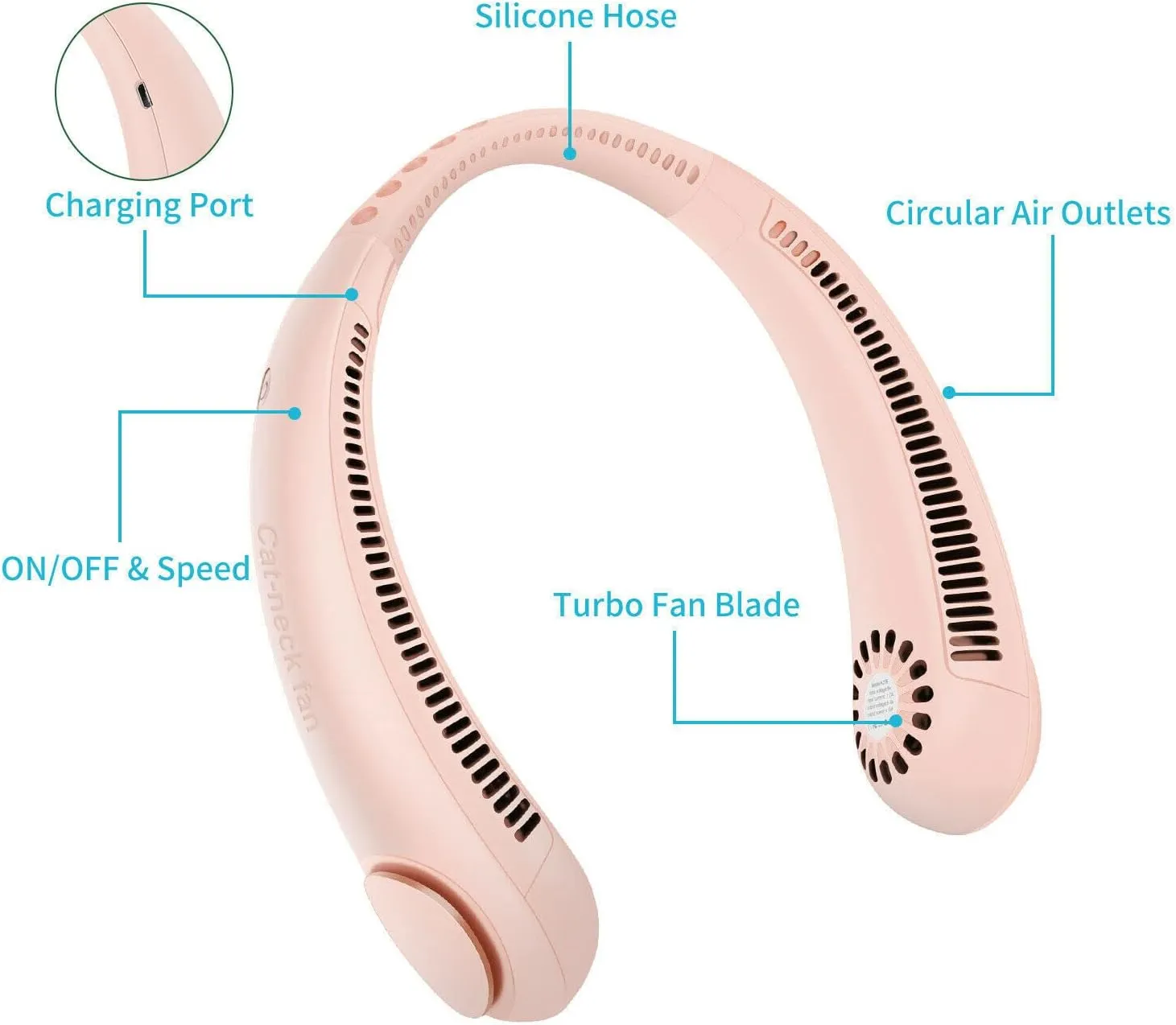 USB Portable Mini Neck Fan