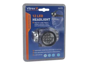 Vitrex 334170 Headlamp 12 Led