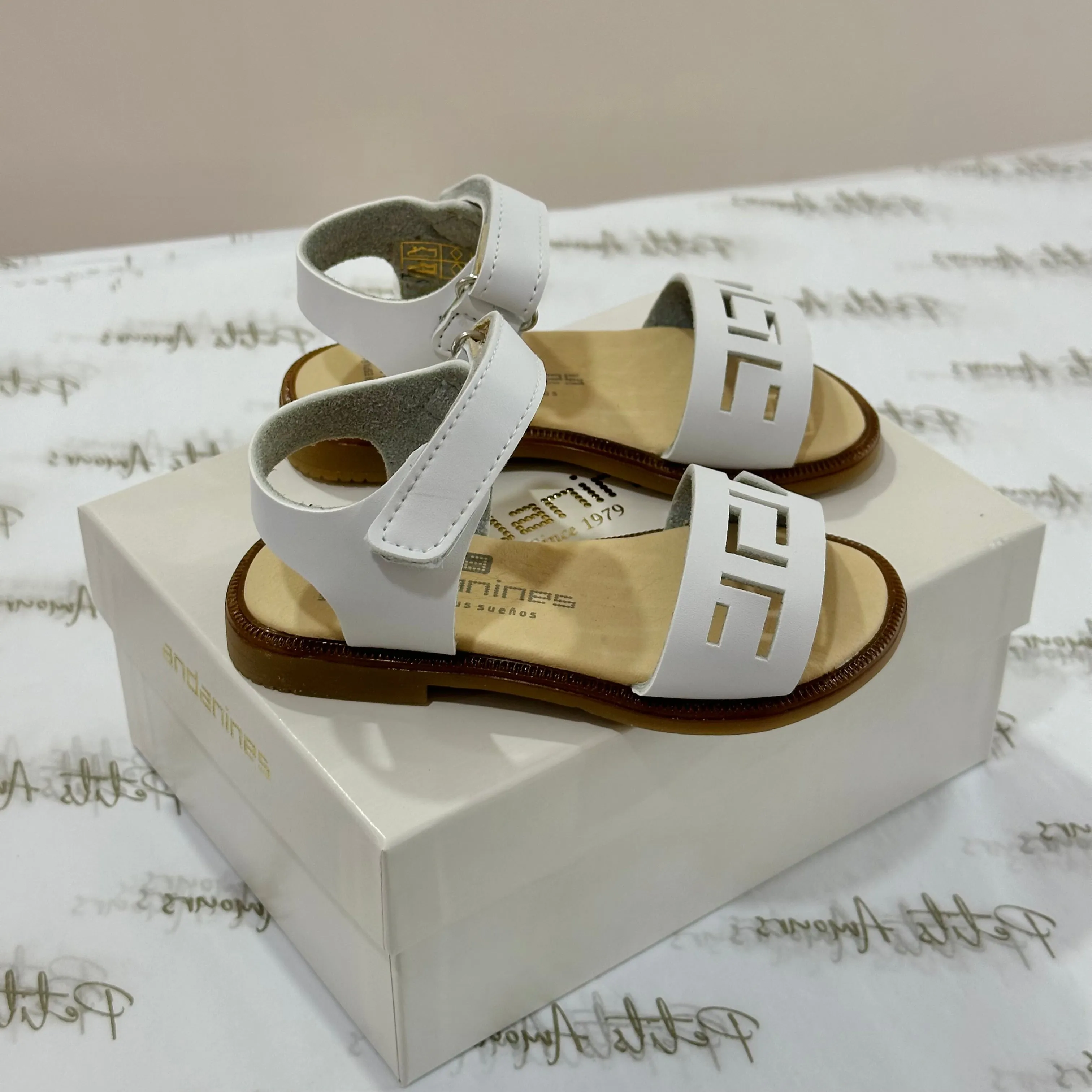 White Leather Sandals