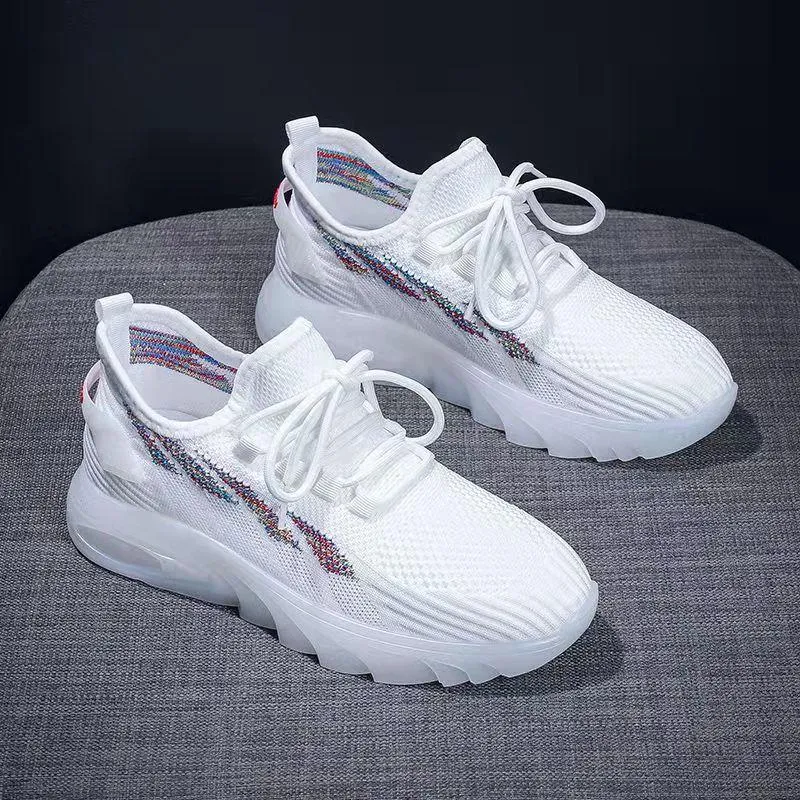 Women's Summer Mesh Breathable Shoes Korean Version All-match Student Casual Sports Shoes Ladies Comfortable Fitness Shoes
