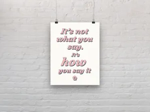 Word message art print, statement art, words for thought, fine art print wall decor, modern art, fine art, wall hanging, home decor